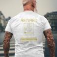 Navy Chief Retired I Still Do Mens Back Print T-shirt Gifts for Old Men