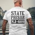 New Jersey State Prisoner Inmate Penitentiary Men's T-shirt Back Print Gifts for Old Men