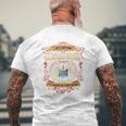 Newark New Jersey Mens Back Print T-shirt Gifts for Old Men