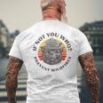 If Not You Who Vintage Smokey Bear 80S Sunset Men's T-shirt Back Print Gifts for Old Men