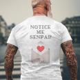 Notice Me SenpaiValentines Anime For Women Men's T-shirt Back Print Gifts for Old Men
