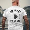 Oak Island Treasure Hunting Club Vintage Skull And Crown Mys Men's T-shirt Back Print Gifts for Old Men