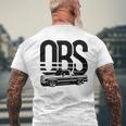 Obs Old Body Style Lowered Truck Vintage Car Show Men's T-shirt Back Print Gifts for Old Men