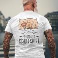 Offizielles Schlaf Süßer Hase Beim Schlafen T-Shirt mit Rückendruck Geschenke für alte Männer