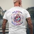 Old Hippies Don't Die Fade Into Crazy Grandmas Men's T-shirt Back Print Gifts for Old Men