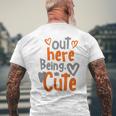 Olive Army Solar Orange Color Match Men's T-shirt Back Print Gifts for Old Men
