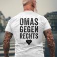 With 'Omas Agegen Richs' Anti-Rassism Fck Afd Nazis T-Shirt mit Rückendruck Geschenke für alte Männer