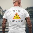 Get Me Outta Here Ufo Sci-Fi Men's T-shirt Back Print Gifts for Old Men
