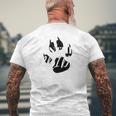 Panther Pride High School Fan Spirit Black Paw Print Men's T-shirt Back Print Gifts for Old Men