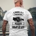 Papa & Tochter Danke Papa & Tochter Familie T-Shirt mit Rückendruck Geschenke für alte Männer