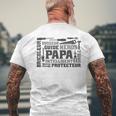 Papa Bricoleur Protecteur Héros Fête Des Pères Papa T-shirt imprimé au dos Cadeaux pour les vieillards