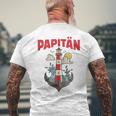 Papitänatertag Bester Papa Anker Leuchtturm Norden Kapitän Kapuzenjacke T-Shirt mit Rückendruck Geschenke für alte Männer