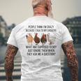 People Think I'm Crazy Because I Talk To My Chickens Men's T-shirt Back Print Gifts for Old Men