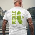 Pickle Squad Cucumber Men's T-shirt Back Print Gifts for Old Men