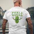 Pickle Squad Cucumber Vegan Pickles Lover Men's T-shirt Back Print Gifts for Old Men