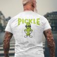 Pickle Squad Vegan Cucumber Pickle Lover Men's T-shirt Back Print Gifts for Old Men