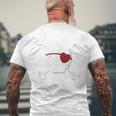 PirateSkull Crossbones Heart Eye Patch Costume Cute Men's T-shirt Back Print Gifts for Old Men