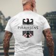 Pirmasens Germany United States Army Military Veteran Mens Back Print T-shirt Gifts for Old Men