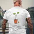 Plant Papa Gardening Lover Father's Day Mens Back Print T-shirt Gifts for Old Men