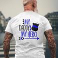 My Police Daddy My Hero Mens Back Print T-shirt Gifts for Old Men