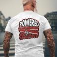 Powered By Bacon Morning Bread And Butter With Bacon Men's T-shirt Back Print Gifts for Old Men