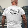 Praise The Lard Bbq Pig Men's T-shirt Back Print Gifts for Old Men