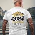 Proud Dad Of A Class Of 2024 Graduate Senior Graduation Men's T-shirt Back Print Gifts for Old Men