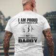 Proud Of Many Things In Life But Nothing Beats Being A Dad Mens Back Print T-shirt Gifts for Old Men