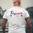 Puerto Rico Patriotic Papi Pride Mens Back Print T-shirt Gifts for Old Men