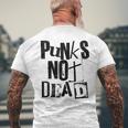 Punk Not Dead Vintage Grunge Punk Is Not Dead Rock T-Shirt mit Rückendruck Geschenke für alte Männer