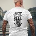 Reel Cool Pop Fishing Fisherman Grandpa Christmas Mens Back Print T-shirt Gifts for Old Men