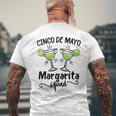 Retro Cinco De Mayo Fiesta Margarita Squad Men's T-shirt Back Print Gifts for Old Men