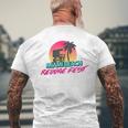 Retro Miami Beach Florida Retro Vintage Style Men's T-shirt Back Print Gifts for Old Men