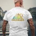 Retro Vintage Colorado Mens Back Print T-shirt Gifts for Old Men