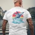 Retro Whale T-Shirt mit Rückendruck Geschenke für alte Männer