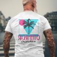 Sacramento CaliforniaRetro Ca Cool Men's T-shirt Back Print Gifts for Old Men