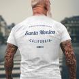 Santa Monica Kalifornienintage-Souvenir Ca Santa Monica T-Shirt mit Rückendruck Geschenke für alte Männer