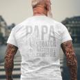 Sasquatch Papa Squatch Camping Bigfoot Für Papaatertag Kapuzenjacke T-Shirt mit Rückendruck Geschenke für alte Männer