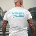 Scuba Diving Diver Dive V2 Mens Back Print T-shirt Gifts for Old Men