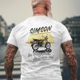 Simson Im Osten Geht Die Sonne Auf Gray T-Shirt mit Rückendruck Geschenke für alte Männer