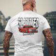 Slammed Custom Car Lowlife Lowered Truck Racing Truck Men's T-shirt Back Print Gifts for Old Men