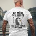 So Müde Wie Heute Penguin Pyjamas Costume Nightdress Penguin T-Shirt mit Rückendruck Geschenke für alte Männer