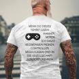 In Society Gezwung Gamer T-Shirt mit Rückendruck Geschenke für alte Männer