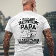 Stiefvater Stiefpapa Papa T-Shirt mit Rückendruck Geschenke für alte Männer