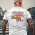 Syracuse New YorkVintage Triangle Men's T-shirt Back Print Gifts for Old Men