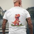 T-Rex 2Nd Birthday Dino Ich Bin Schon 2 Jahre Alt German Langu T-Shirt mit Rückendruck Geschenke für alte Männer