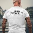 Team Dewalt Proud Family Surname Last Name Men's T-shirt Back Print Gifts for Old Men