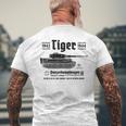 Tiger Panzer Pzkpfwi World War 2Intage T-Shirt mit Rückendruck Geschenke für alte Männer