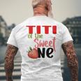 Titi The Sweet One Strawberry Birthday Family Party Men's T-shirt Back Print Gifts for Old Men