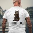 Tortitude Tortoiseshell Cat Owner Tortie Cat Lover Men's T-shirt Back Print Gifts for Old Men